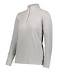Augusta Sportswear Ladies' Micro-Lite Fleece Quarter-Zip Pullover athletic grey ModelQrt