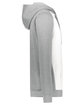 Augusta Sportswear Unisex Three-Season Fleece Hooded Pullover white/ grey hthr ModelSide