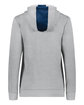 Augusta Sportswear Ladies' Three-Season Fleece Hooded Pullover navy/ grey hthr ModelBack