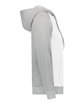 Augusta Sportswear Ladies' Three-Season Fleece Hooded Pullover white/ grey hthr ModelSide