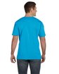 LAT Unisex Fine Jersey T-Shirt turquoise ModelBack