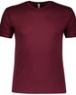 LAT Unisex Fine Jersey T-Shirt maroon OFFront