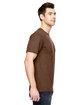 LAT Unisex Fine Jersey T-Shirt vin chocolate ModelSide