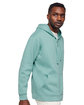 LAT Unisex Full-Zip Hooded Sweatshirt saltwater ModelSide