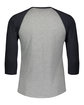 LAT Men's Baseball T-Shirt vn hthr/ vn navy ModelBack