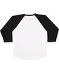 LAT Men's Baseball T-Shirt white/ black FlatBack