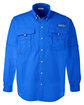 Columbia Men's Bahama II Long-Sleeve Shirt vivid blue OFFront