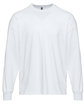 Next Level Apparel Unisex Heavyweight Cotton Long Sleeve T-Shirt white OFFront