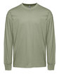 Next Level Apparel Unisex Heavyweight Cotton Long Sleeve T-Shirt light olive OFFront