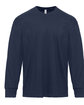 Next Level Apparel Unisex Heavyweight Cotton Long Sleeve T-Shirt midnight navy OFFront