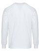 Next Level Apparel Unisex Heavyweight Cotton Long Sleeve T-Shirt white OFBack