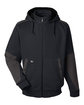 Dri Duck Men's Mission Fleece Pro Full-Zip black OFFront