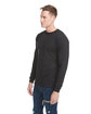 Next Level Apparel Adult Inspired Dye Long-Sleeve Crew shadow ModelSide