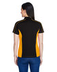 Extreme Ladies' Eperformance Fuse Snag Protection Plus Colorblock Polo blk/ cmps gold ModelBack