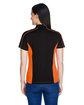 Extreme Ladies' Eperformance Fuse Snag Protection Plus Colorblock Polo black/ orange ModelBack