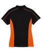 Extreme Ladies' Eperformance Fuse Snag Protection Plus Colorblock Polo black/ orange FlatBack