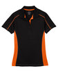 Extreme Ladies' Eperformance Fuse Snag Protection Plus Colorblock Polo black/ orange FlatFront