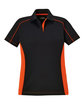 Extreme Ladies' Eperformance Fuse Snag Protection Plus Colorblock Polo black/ orange OFFront