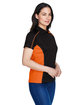 Extreme Ladies' Eperformance Fuse Snag Protection Plus Colorblock Polo black/ orange ModelQrt