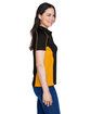 Extreme Ladies' Eperformance Fuse Snag Protection Plus Colorblock Polo blk/ cmps gold ModelSide
