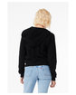 Bella + Canvas Ladies' Sponge Fleece Full-Zip Hooded Sweatshirt black ModelBack