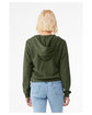 Bella + Canvas Ladies' Sponge Fleece Full-Zip Hooded Sweatshirt military green ModelBack