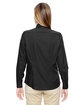 North End Ladies' Paramount Wrinkle-Resistant Cotton Blend Twill Checkered Shirt black ModelBack