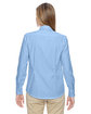 North End Ladies' Paramount Wrinkle-Resistant Cotton Blend Twill Checkered Shirt  ModelBack