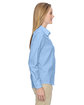 North End Ladies' Paramount Wrinkle-Resistant Cotton Blend Twill Checkered Shirt  ModelSide