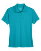 CORE365 Ladies' Origin Performance Piqu Polo clear teal FlatFront