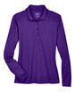 CORE365 Ladies' Pinnacle Performance Long-Sleeve Piqu Polo campus purple FlatFront
