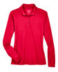 CORE365 Ladies' Pinnacle Performance Long-Sleeve Piqu Polo classic red FlatFront