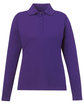 CORE365 Ladies' Pinnacle Performance Long-Sleeve Piqu Polo campus purple OFFront