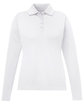 CORE365 Ladies' Pinnacle Performance Long-Sleeve Piqu Polo white OFFront