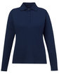 CORE365 Ladies' Pinnacle Performance Long-Sleeve Piqu Polo classic navy OFFront