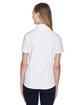 North End Ladies' Recycled Polyester Performance Piqu Polo white ModelBack