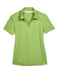 North End Ladies' Recycled Polyester Performance Piqu Polo cactus green FlatFront
