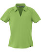 North End Ladies' Recycled Polyester Performance Piqu Polo cactus green OFFront