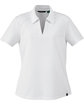 North End Ladies' Recycled Polyester Performance Piqu Polo white OFFront