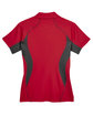 North End Ladies' Serac UTK CoolLogik Performance Zippered Polo olympic red FlatBack