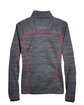 North End Ladies' Flux Mlange Bonded Fleece Jacket carbon/ oly red FlatBack