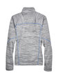 North End Ladies' Flux Mlange Bonded Fleece Jacket platnm/ oly blu FlatBack