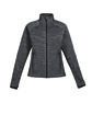 North End Ladies' Flux Mlange Bonded Fleece Jacket  OFFront