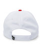 Pacific Headwear Coolport Mesh Cap white/ red ModelBack