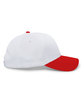 Pacific Headwear Coolport Mesh Cap white/ red ModelSide