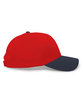 Pacific Headwear Coolport Mesh Cap red/ navy ModelSide