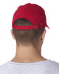 UltraClub Adult ClassicCut Brushed Cotton Twill Structured Cap  ModelBack