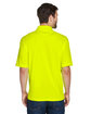 UltraClub Men's Cool & Dry MeshPiqu Polo bright yellow ModelBack