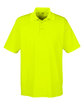 UltraClub Men's Cool & Dry MeshPiqu Polo bright yellow OFFront