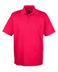 UltraClub Men's Cool & Dry MeshPiqu Polo red OFFront